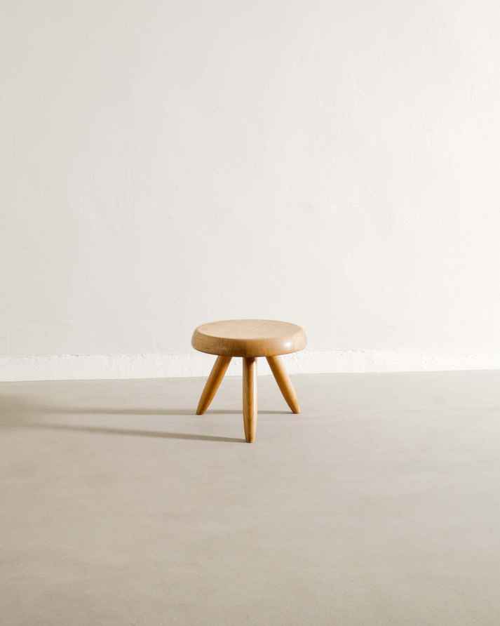 French Mid Century Wooden & Rattan 