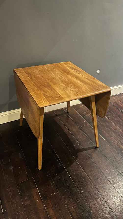 Vintage Ercol Windsor Drop Leaf Table | Lucian Ercolani | Ercol