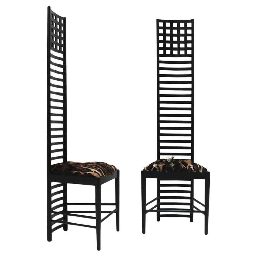 Cassina 292 Hill House 1 Chair By Charles Rennie Mackintosh, 1980s