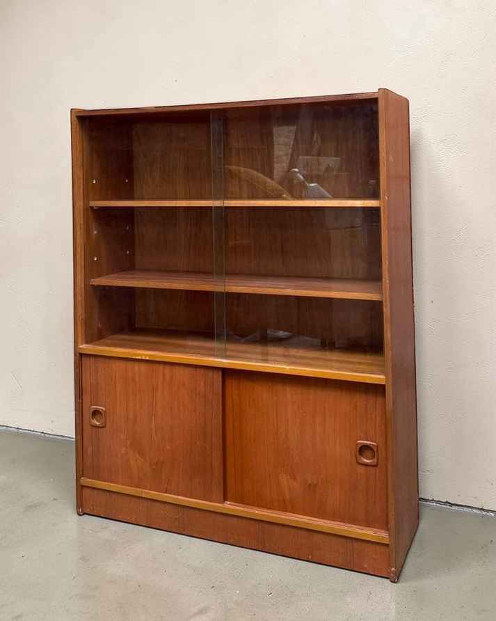Bookcase Display/Cocktail Cabinet By Herbert E Gibbs In Golden Oak