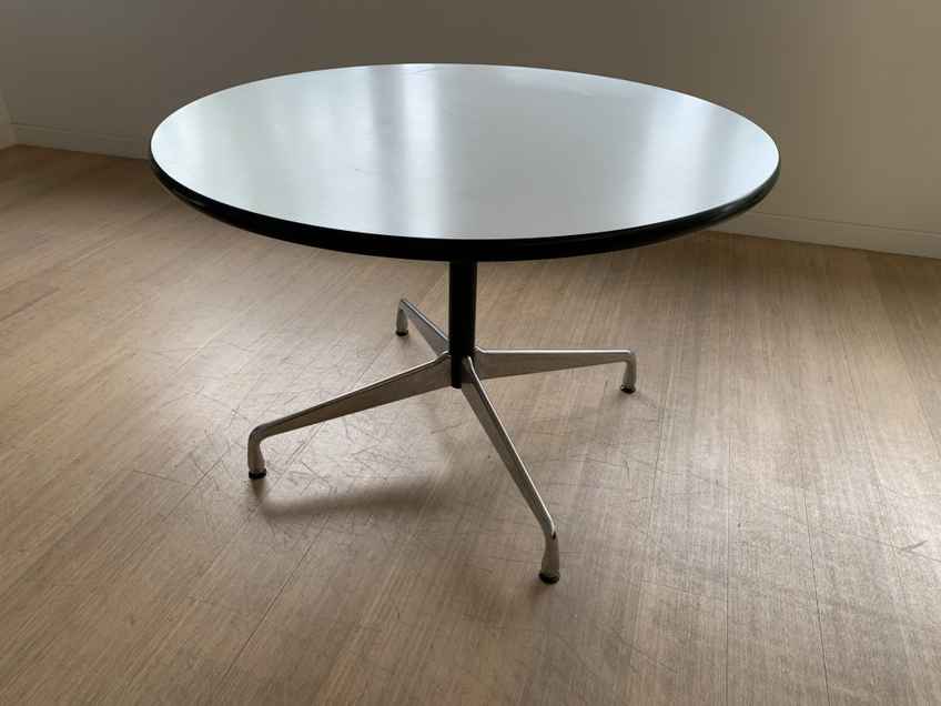 Large Segmented Round Dining Table By Charles & Ray Eames For