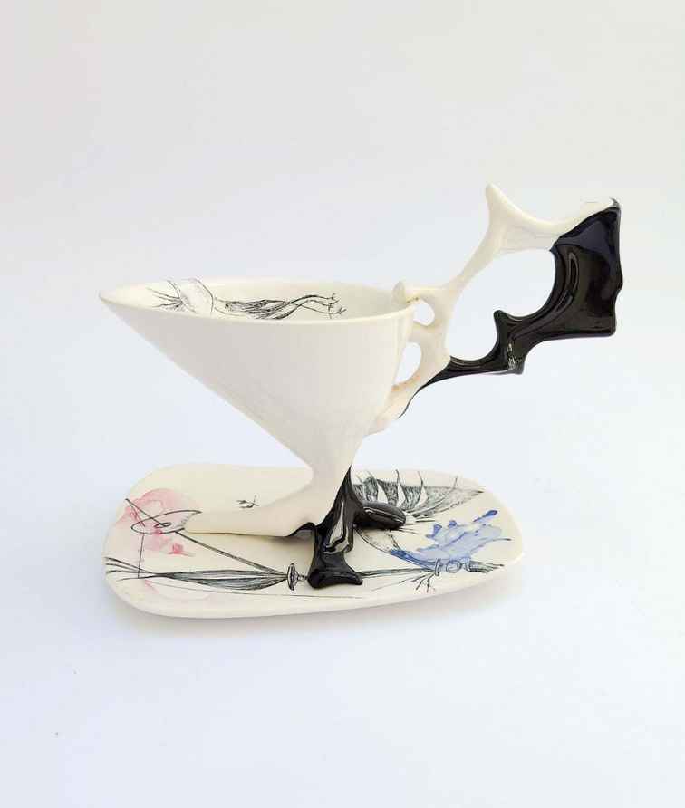 Rorstrand Kadett Cup And Saucer Mid Century Design By Hertha