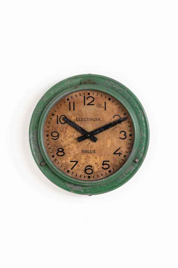 Large Zinc Wall Clock By Brillie Circa 1930 | Vinterior