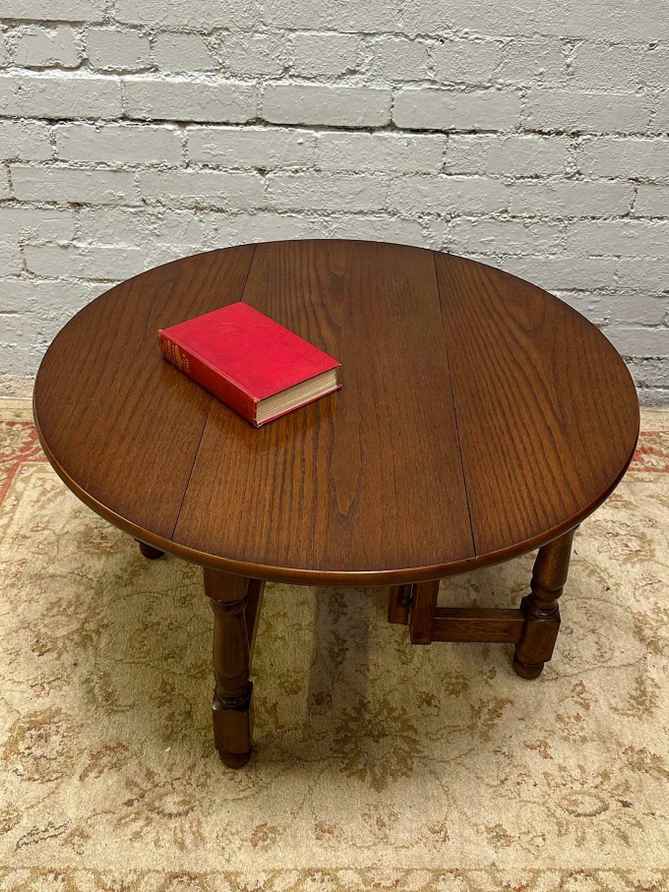 Pair Of Bevan Funnell “Reprodux” Drop Leaf Occasional Tables