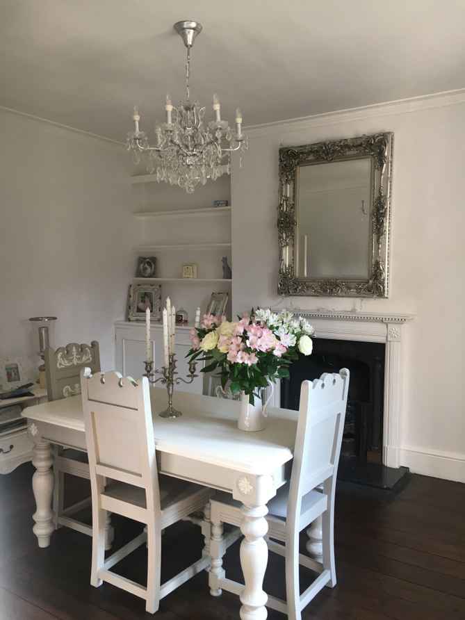 Birch Dining Table With 6 Ikea Chairs | Vinterior