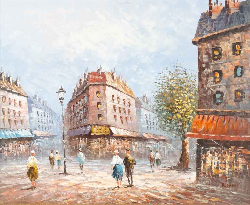 Parisian Street Scene By Caroline Burnett | Vinterior