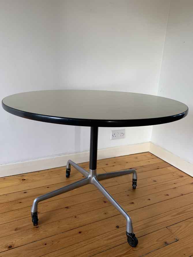 Large Segmented Round Dining Table By Charles & Ray Eames For
