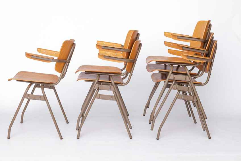 Vintage Cor Alons Retro Fifties Plywood Chair, Brown | Vinterior