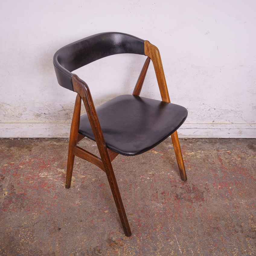 Danish Mid Century Teak Side Chair In Attr. To Farstrup, Denmark