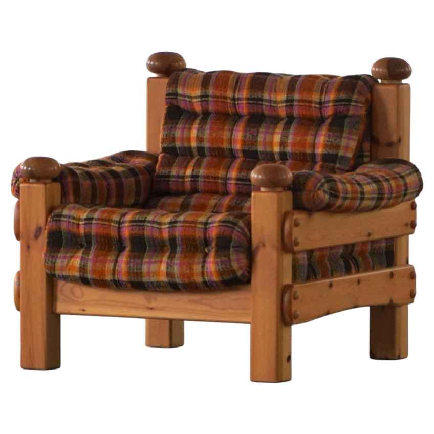 Spanish Brutalist Chair In Wood, 1960s | Vinterior