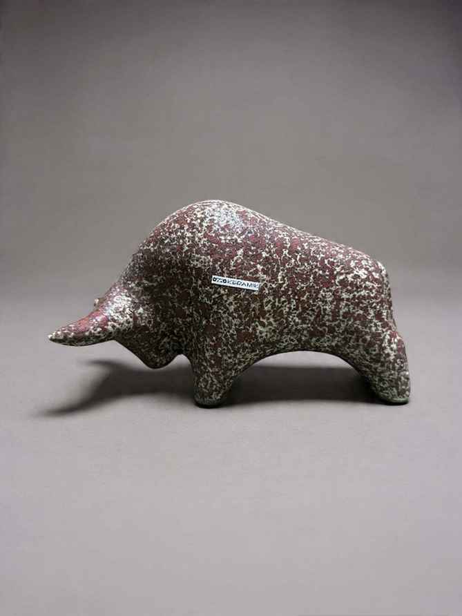Otto Keramik Ceramic Buffalo West German Pottery Fat Lava | Otto