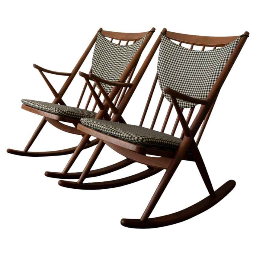 Mid Century Model 97 Rocking Chair By G. Jensen For Kubus, 1950s