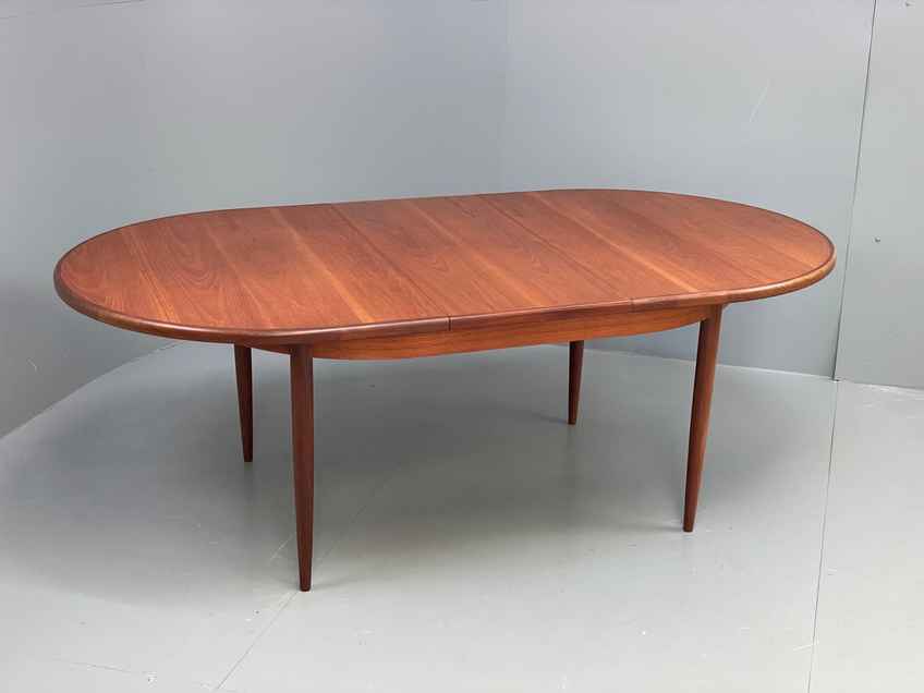 Round Extending Teak Dining Table By G Plan From 1960's Mid